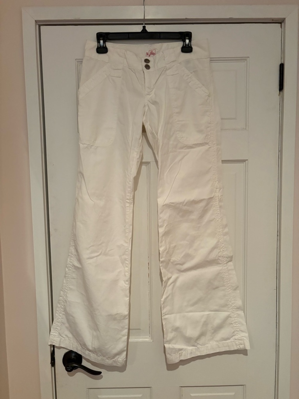 Joie Off-White High-Rise Wide Leg Pants